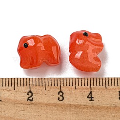 Cuentas de vidrio transparentes hechas a mano&nbsp;GLAA-N0028-01G