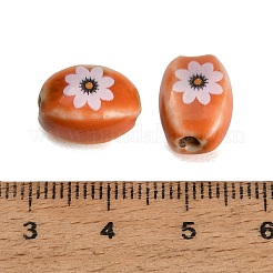 Perles de porcelaine à la main imprimés&nbsp;PR-CBAB520-17