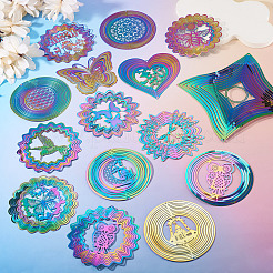 2 pz 2 colori 201 connettori/ciondoli in acciaio inossidabile&nbsp;STAS-TA0005-69