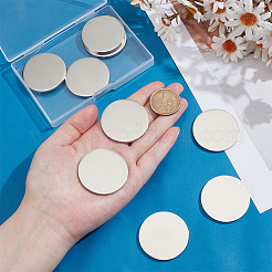 10 Stück 304 Edelstahl-Stanzrohling-Tag-Cabochons&nbsp;STAS-PH0006-88P