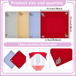 12 funda para copas de vino de exterior con peso de poliéster de 4 colores&nbsp;AJEW-GO0004-25