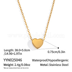 Collares minimalistas de cadena tipo cable con colgante de acero inoxidable 304 para mujer&nbsp;BI0431-3