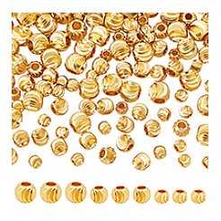 120pcs 3 Arten Messingperlen&nbsp;KK-PH0011-87