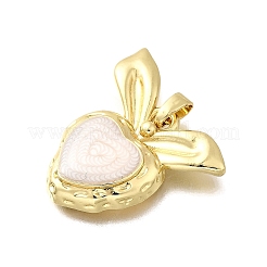 Pendentifs d'émail en laiton &nbsp;KK-P336-15G-01