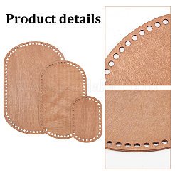Fondos de canasta de madera&nbsp;TOOL-WH0159-02C