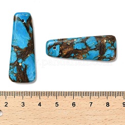 Montierte Bronzit- und synthetische Türkisanhänger&nbsp;G-R437-05