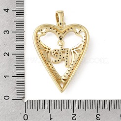 Messing micro pave klare zirkonia anhänger&nbsp;KK-E799-01B-G