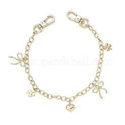 304 Edelstahl & Legierung Herz Bowknot Kleeblatt Charm Messing Kabel Kette Tasche dekorative Ketten&nbsp;FIND-JF00180