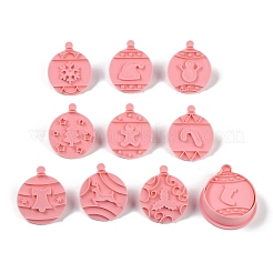 Moules à emporte-pièces en plastique pour biscuits et bonbons de Noël&nbsp;DIY-K080-07