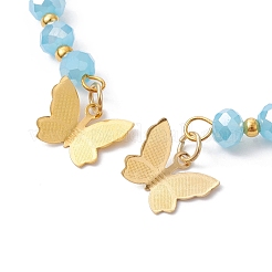 Braccialetti rotondi con perline di vetro&nbsp;BJEW-JB09964-06
