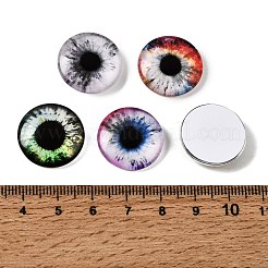 Cabochons en verre transparent imprimé&nbsp;GL-CBAA22A-03