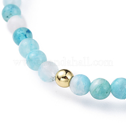 Bracelets extensibles en hémimorphite de pierres précieuses naturelles&nbsp;BJEW-JB04556-03