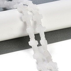 Hilos de abalorios de jade blanco natural&nbsp;G-I369-A16-02