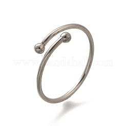 Bagues de manchette ouvertes en acier inoxydable 304 pour femmes&nbsp;RJEW-F170-03P-03