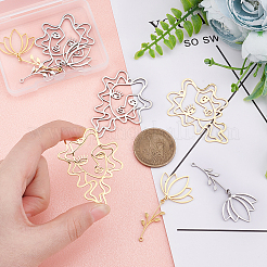 8 pendentif en acier inoxydable de style 201&nbsp;STAS-DC0001-02