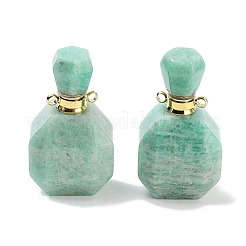 Pendentifs de bouteille de parfum en pierre mélangée naturelle&nbsp;G-Q163-10G