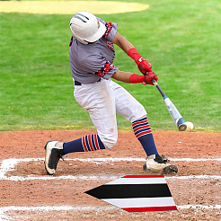 Diatomées avec tapis de baseball en caoutchouc&nbsp;AJEW-CN0007-292B