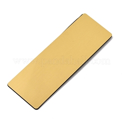 Badge nominatif vierge en plastique avec épingles métalliques&nbsp;KY-D024-01B