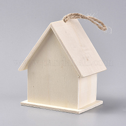 Nichoir en bois inachevé&nbsp;HJEW-WH0006-13