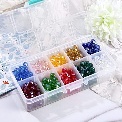400 pièces 10 couleurs galvanoplastie perles de verre brins&nbsp;EGLA-SZ0001-12
