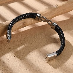 Geflochtene Mikrofaser-Lederbandarmbänder für Männer&nbsp;BJEW-Z081-07P-02