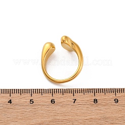 Ring 304 Edelstahl offener Manschettenring&nbsp;RJEW-Z082-01D-G