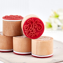 Stempel aus Kiefernholz&nbsp;DIY-OC0003-73