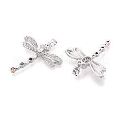 Pendentifs en laiton avec zircon cubique micro pavé&nbsp;KK-T075-87P