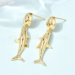 Messing Ohrringe&nbsp;EJEW-D352-06G-01