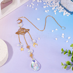 1 Stück facettierte Glas-Sonnenfänger-Anhänger-Dekorationen&nbsp;AJEW-TA0002-88