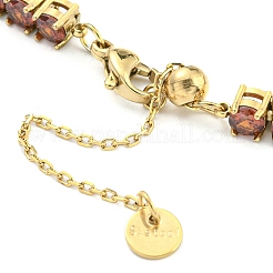 Strass-Armband&nbsp;BJEW-C049-01G-02
