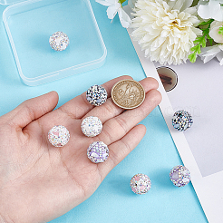 8 stücke 4 farben polymer clay strass perlen&nbsp;RGLA-UN0001-01