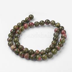 Filamenti naturali tallone Unakite&nbsp;G-G735-67-8mm