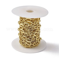 Rettangolo in ottone e catene a maglie infinite&nbsp;CHC-P010-18G