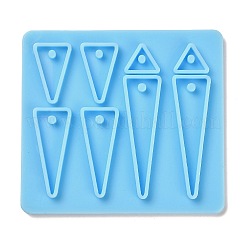 Dreiecksform holografischer Anhänger DIY Silikonform&nbsp;DIY-K063-01