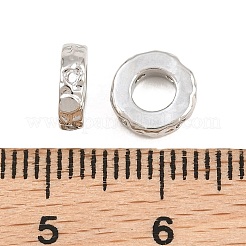 Messing Micro Pave klare Zirkonia Perlen&nbsp;KK-CBA78C7-25P