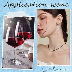 300 anneau de breloquese de verre à vin en acier inoxydable chirurgical 316&nbsp;STAS-SC0007-19