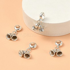 Tibetische Legierung europäische baumelnde Charms&nbsp;MPDL-YW0001-02
