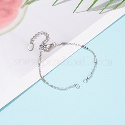 Bracciale in acciaio inossidabile 304 fatto a mano e resistente all'ossidazione&nbsp;AJEW-JB00920-02