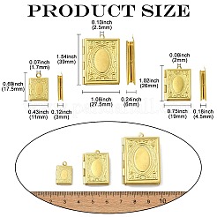 15pcs 3 Arten Messing Medaillon-Anhänger&nbsp;FIND-CJ0004-73