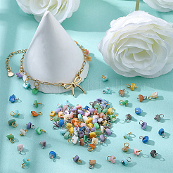 100 stücke 2 arten gefärbt natürliche süßwasser shell nuggets charms&nbsp;FIND-BM0001-37