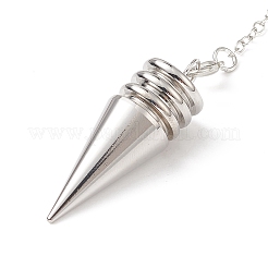 Messingkegel Wünschelrutenpendel Anhänger&nbsp;HJEW-G020-01