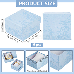Geschenkboxen aus Papier in reinen Farben&nbsp;CON-WH0095-225C