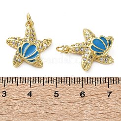 Messing micro pave klare zirkonia anhänger&nbsp;KK-D221-08G-02