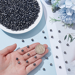 1300pcs perles acryliques opaques à trou horizontal&nbsp;SACR-UN0001-08