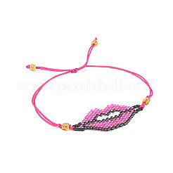 Pulseras de eslabones con cuentas de vidrio&nbsp;IH4202-3