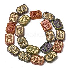 Perles en verre peintes&nbsp;GLAA-Z021-05A