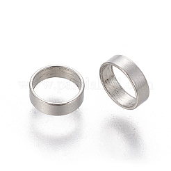 Perles d'espacement en acier inoxydable 201 résistantes au ternissement&nbsp;STAS-L233-063P
