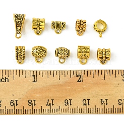 40 Stück 10 Stile Rohrbügel aus Legierung im tibetischen Stil&nbsp;FIND-FS0002-42
