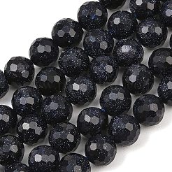 Synthetische blauen goldstone Perlen Stränge&nbsp;GG-CBA199E-F02-10mm